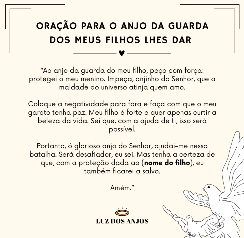 7 Orações ao Anjo da Guarda dos Filhos: Muito Fortes