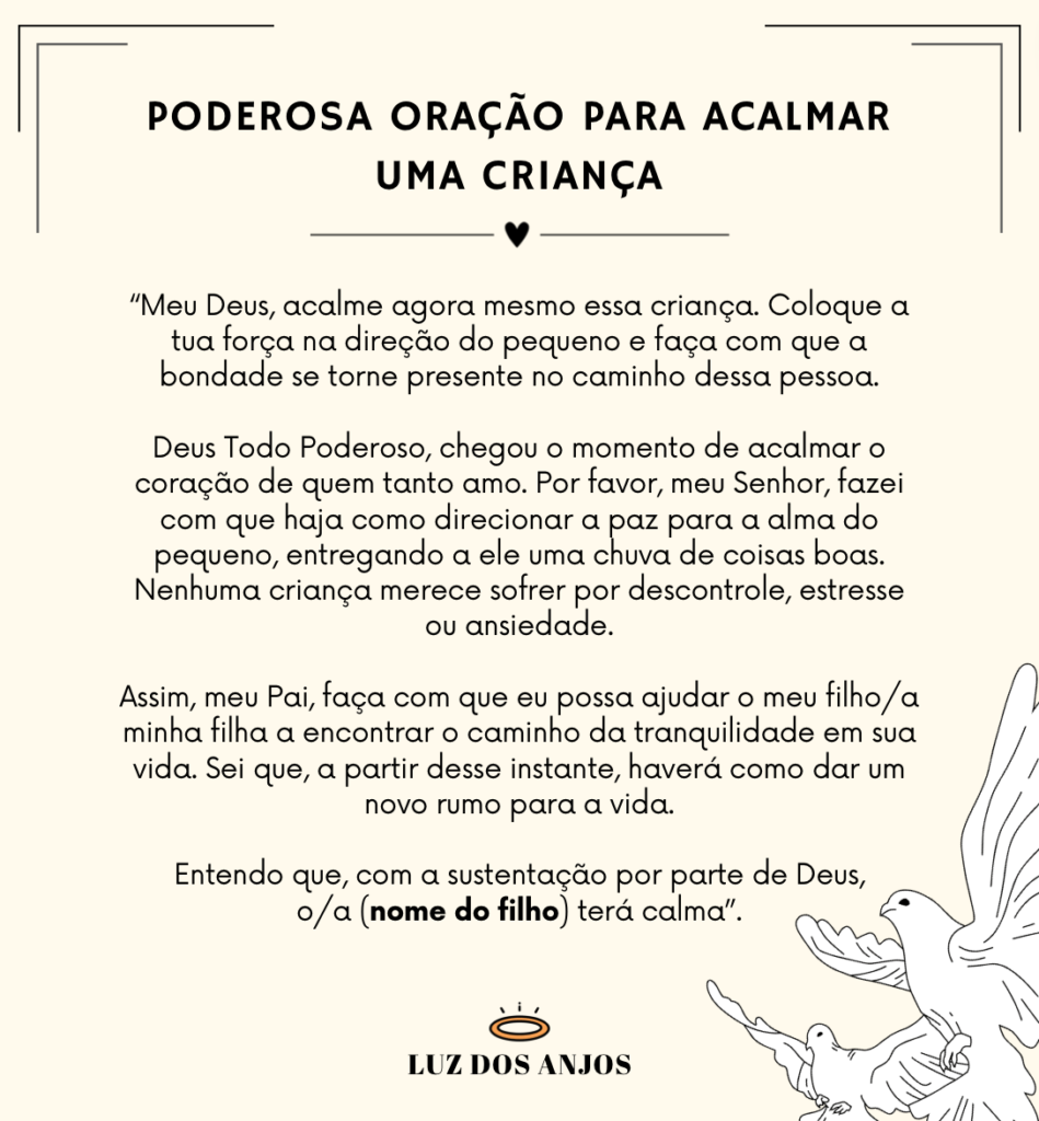 5 Orações Para Acalmar Filho Nervoso Urgente