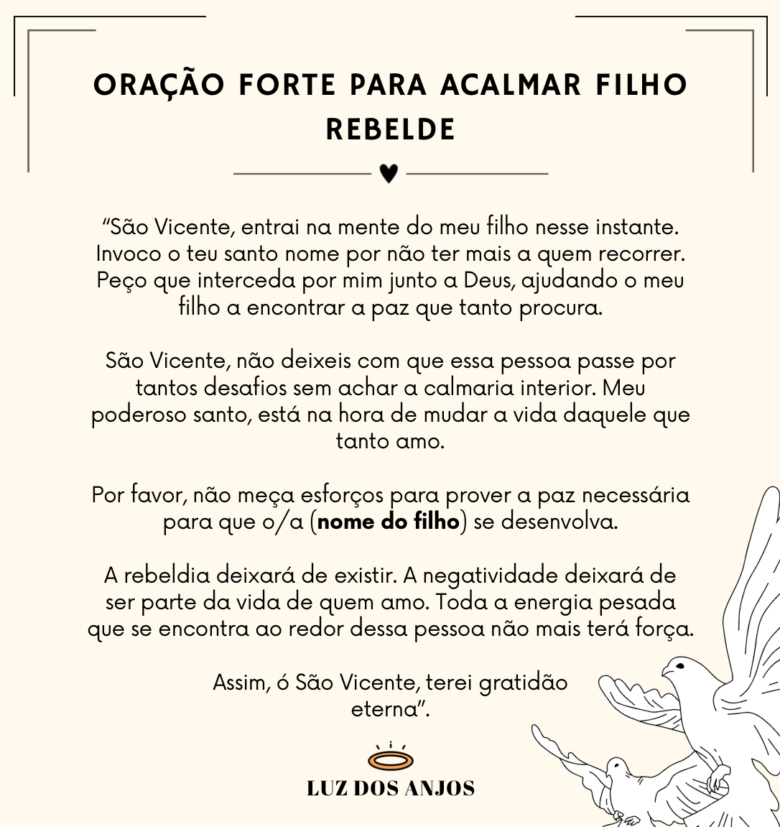 5 Orações Para Acalmar Filho Nervoso Urgente