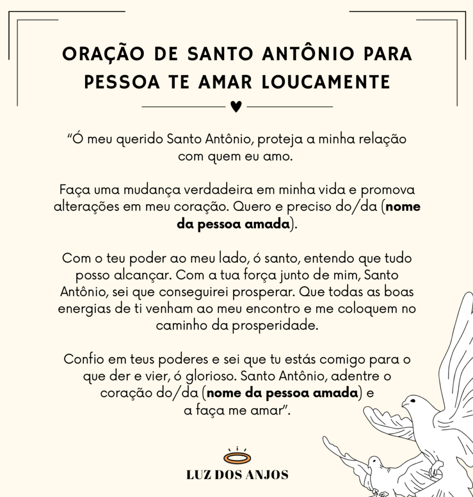 5 Orações de Santo Antônio Para Pessoa Te Amar Loucamente