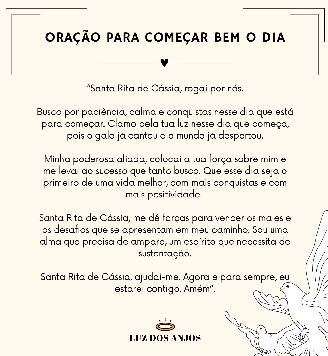 Oração para começar bem o dia